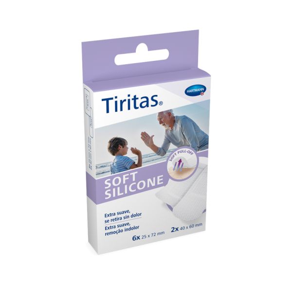 Hartmann Tiritas Soft Silicone Pensos Sortidos 8 Unidades