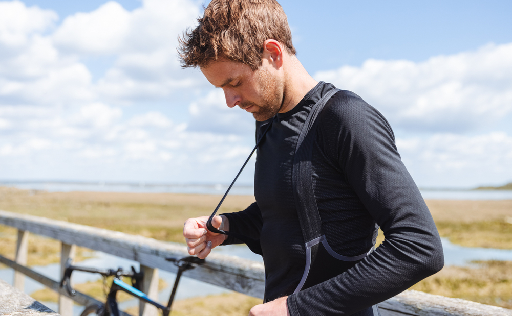 GripGrab Vindafvisende langærmet baselayer sort