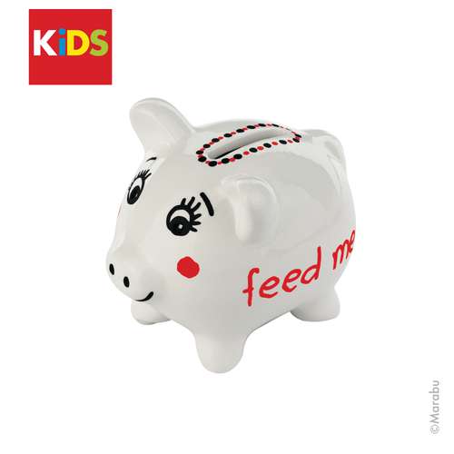 Marabu KiDS Porcelain & Glas Sparschwein-Malset