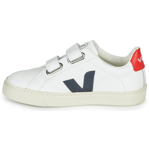 Veja - SMALL ESPLAR VELCRO - Blanc / Bleu / Rouge
