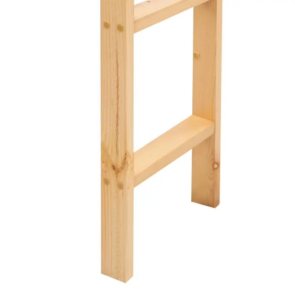 LOURY - Kinderbed - Lichtbruin - 90 x 200 cm - Dennenhout
