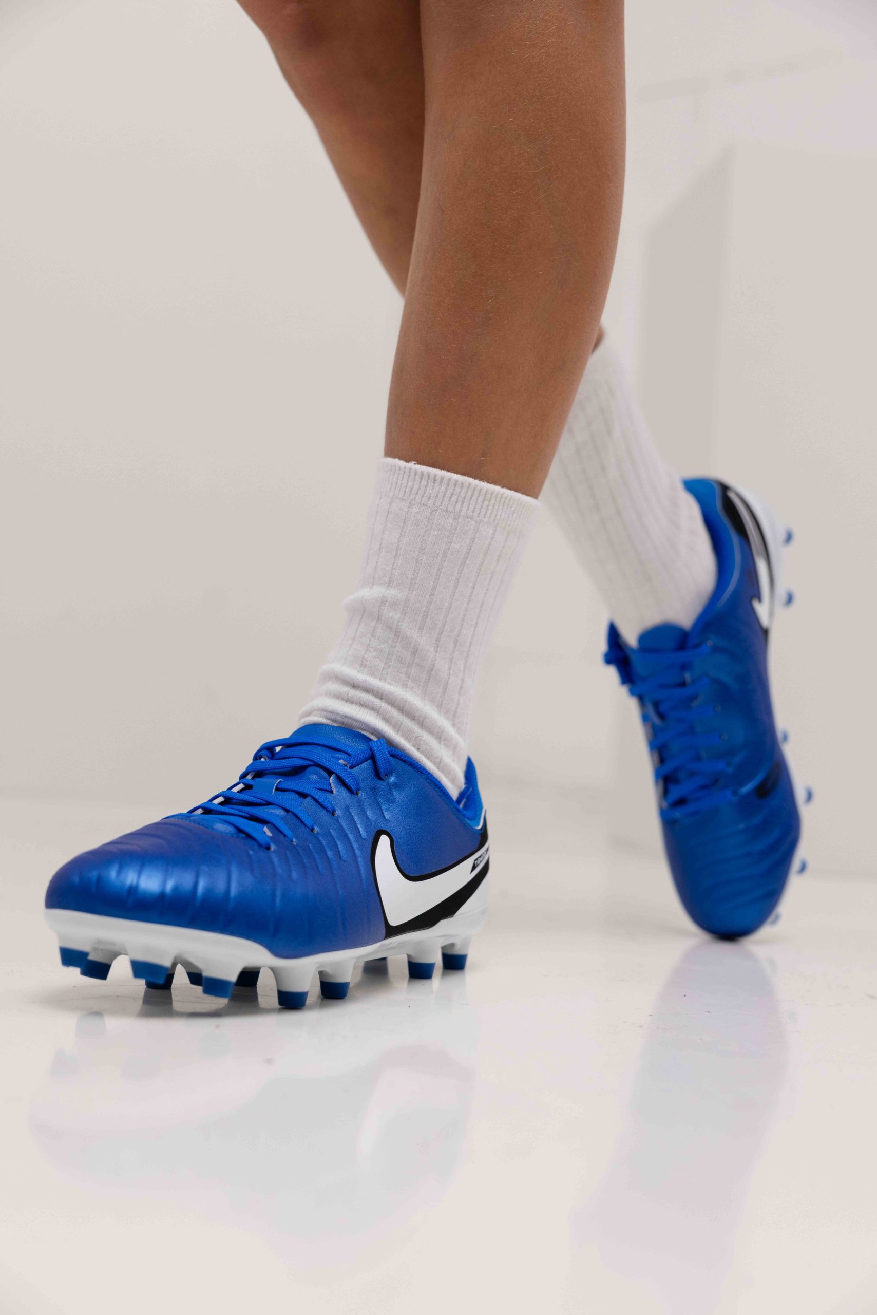 Nike Tiempo Legend 10 Academy FG/MG Voetbalschoenen Junior Blauw