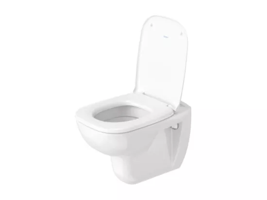 Pack WC suspendu DURAVIT D-code + bati support SIAMP + plaque + tabouret physiologique bois
