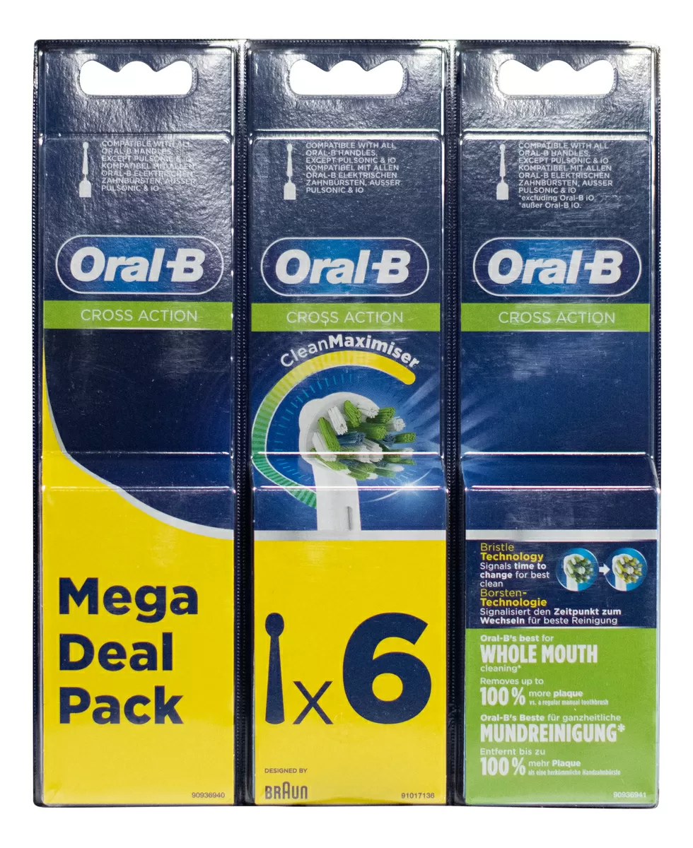 Oral-B Cross Action Børstehoved - 6 stk.