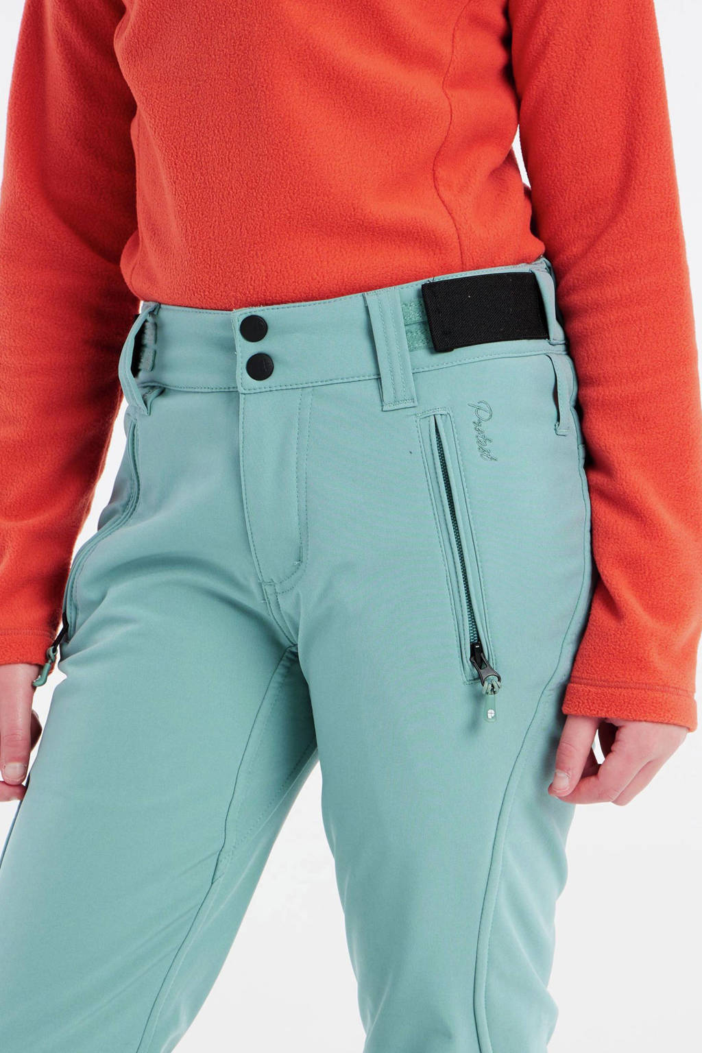 Protest softshell skibroek Lole Jr. mintgroen