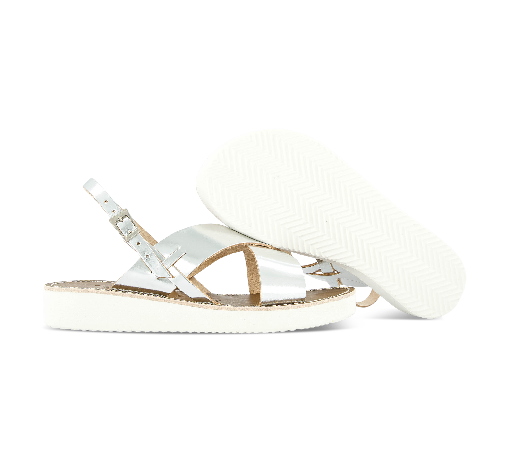 Bold Matters Riemchensandalen silber