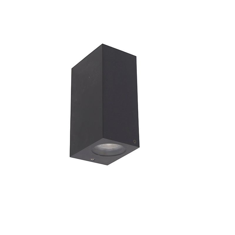 Smart wandlamp grijs van kunststof Incl. 2 Wifi GU10 - Baleno