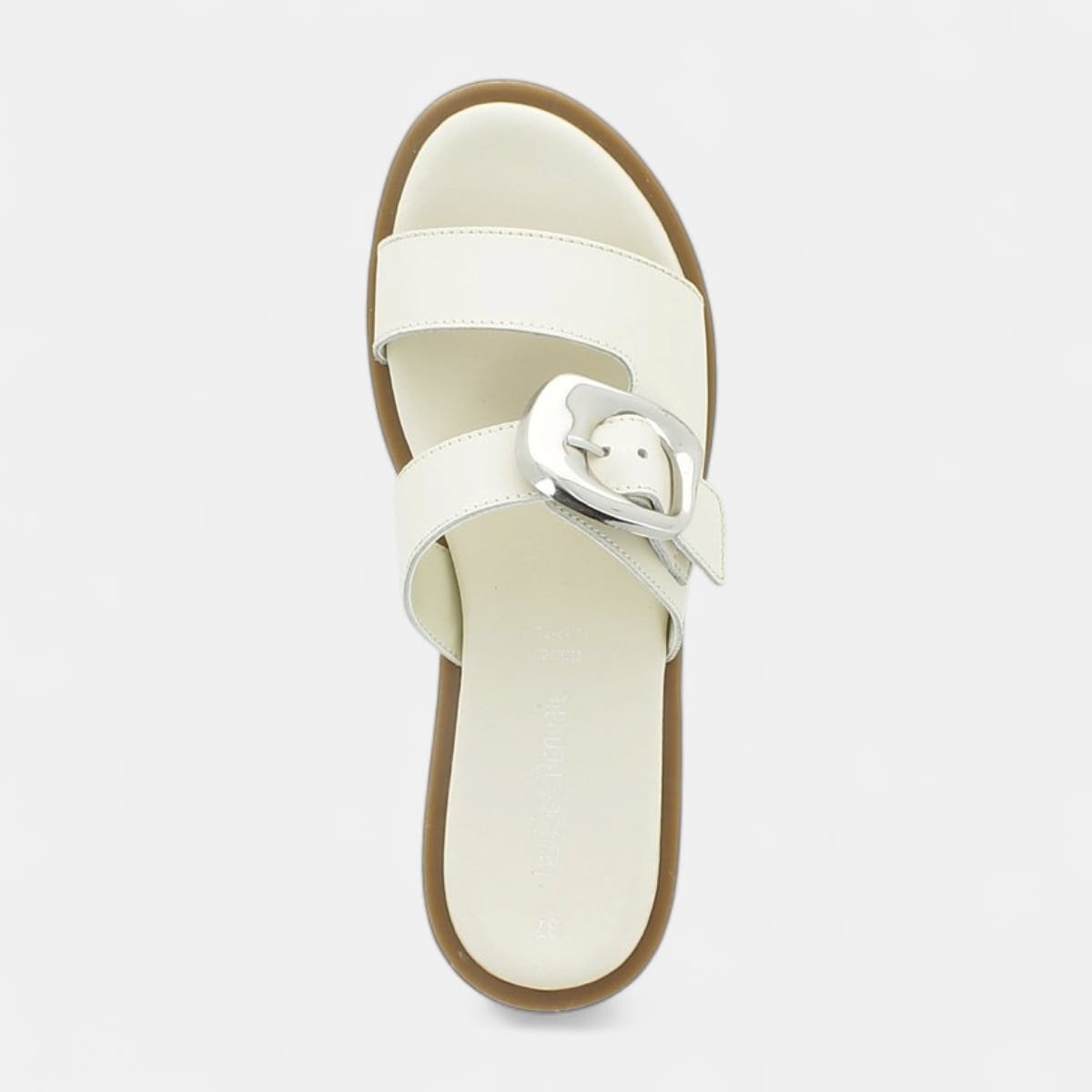 Mules Femme en cuir beige
