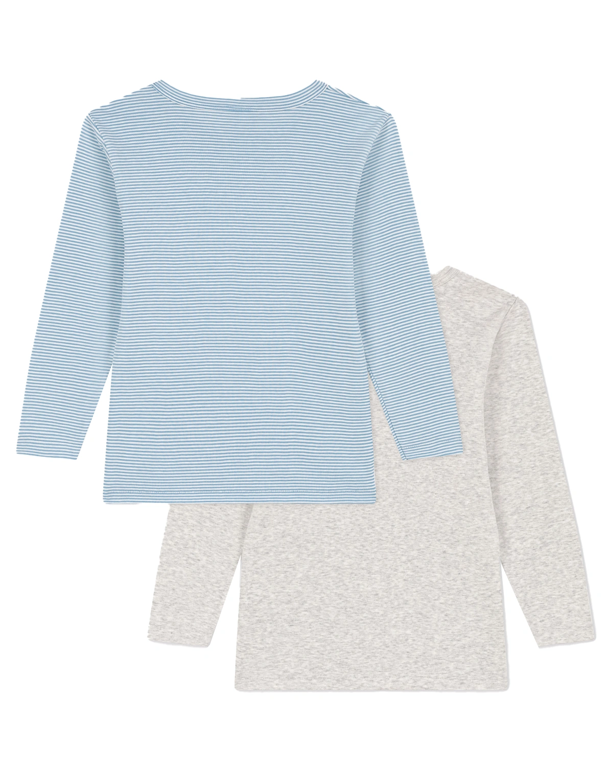 Langarm-Shirt MARSHMALLOW 2er Pack in blau/grau