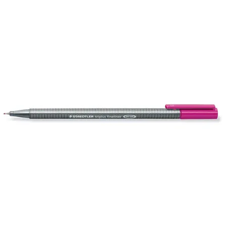 STAEDTLER® 334-61 triplus Fineliner, dreikant, 0,3 mm, rotlila