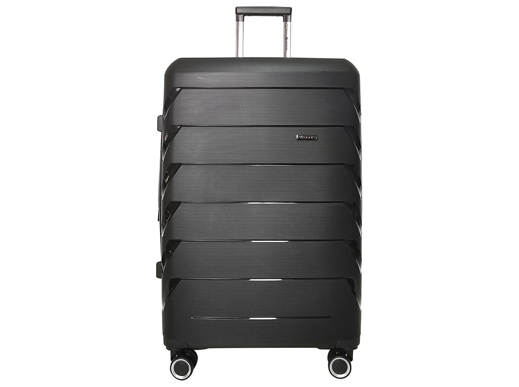MALA DE VIAGEM GRANDE RÍGIDA AIRPORT PRETO 8 RODAS 76CM