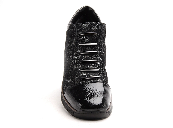 Rieker boots bottine plates femme 53778 noir