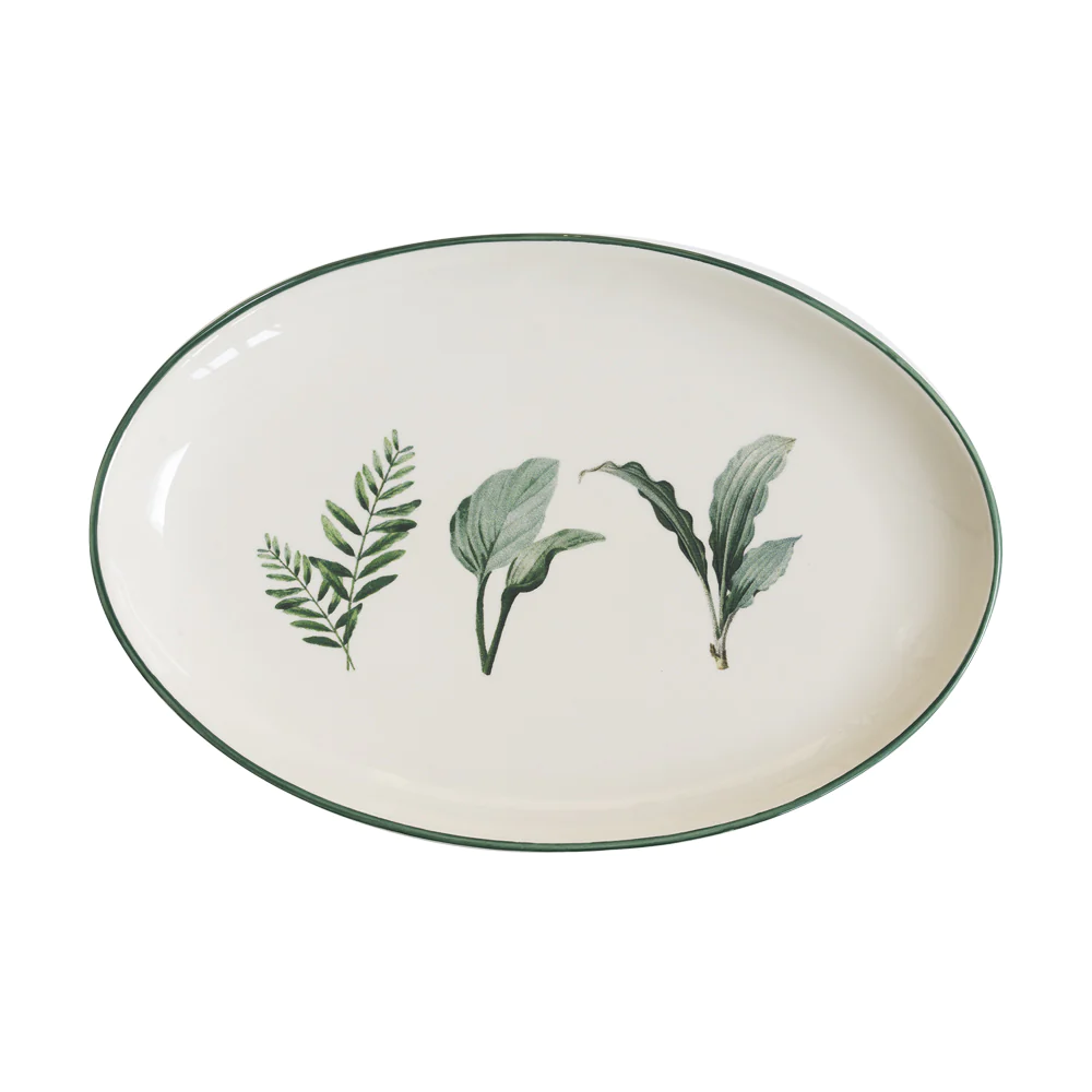 Plat ovale Floralia 40 x 27 cm Table passion