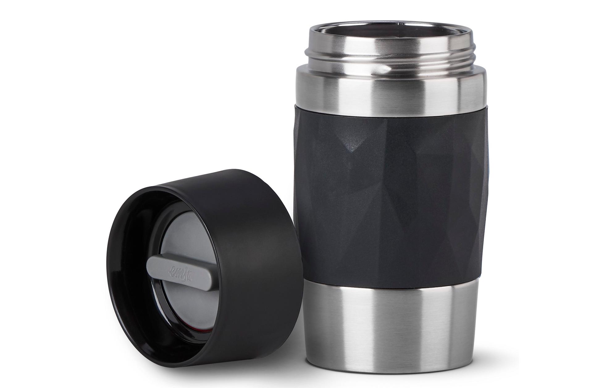Thermobecher Compact 300 ml, SchwarzReisebecher, Schwarz