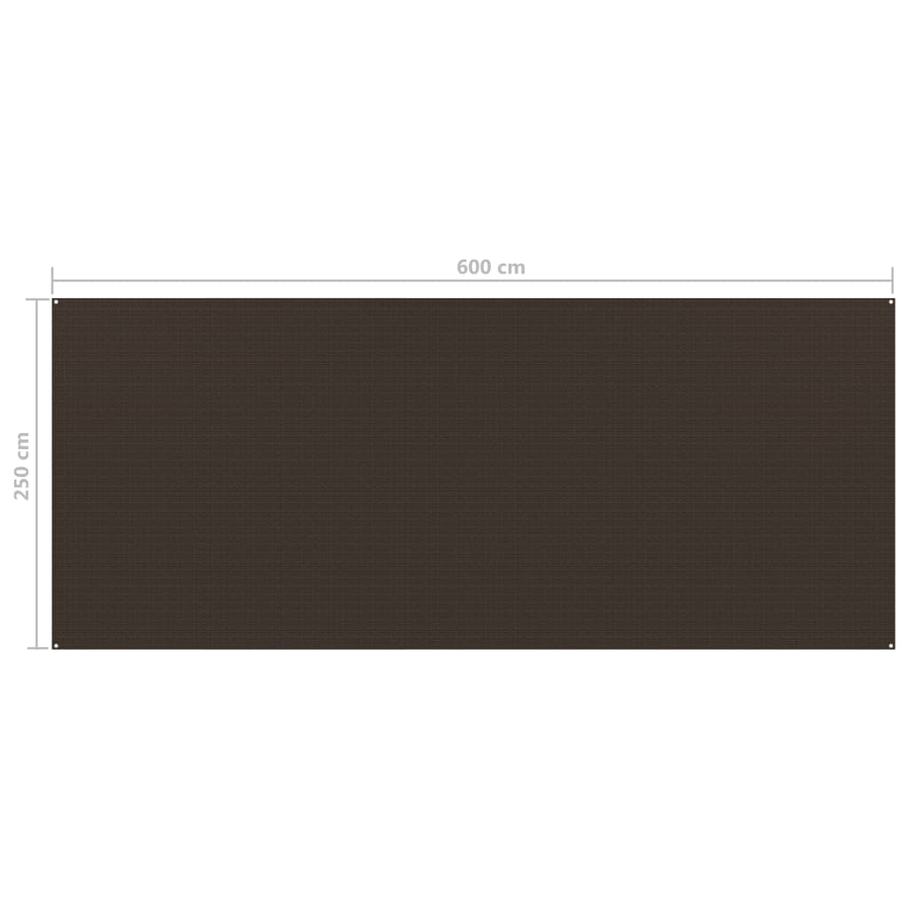 Tapete para barraca de camping Vidaxl 250 x 600 cm