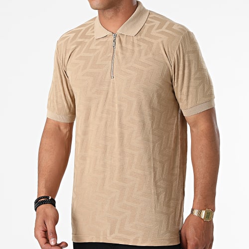 Polo Manches Courtes PL-03 Beige Foncé