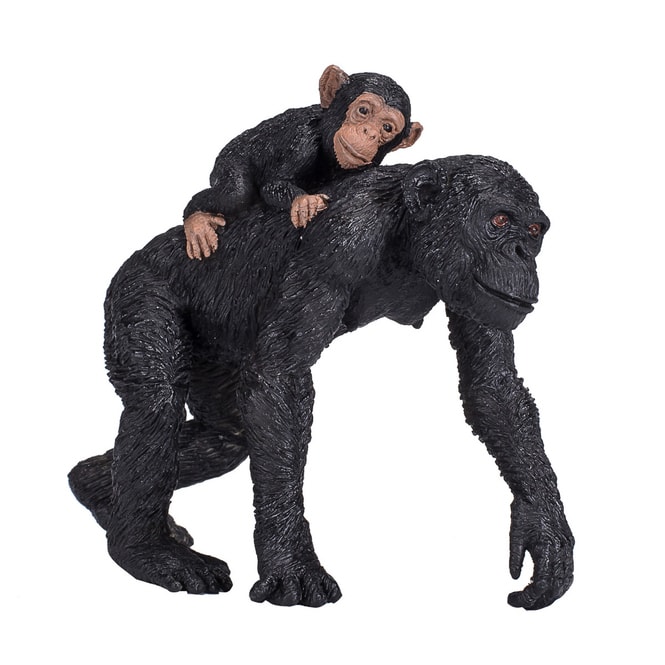 Besttoy - Wildlife - Schimpanse mit Baby - Spielfigur