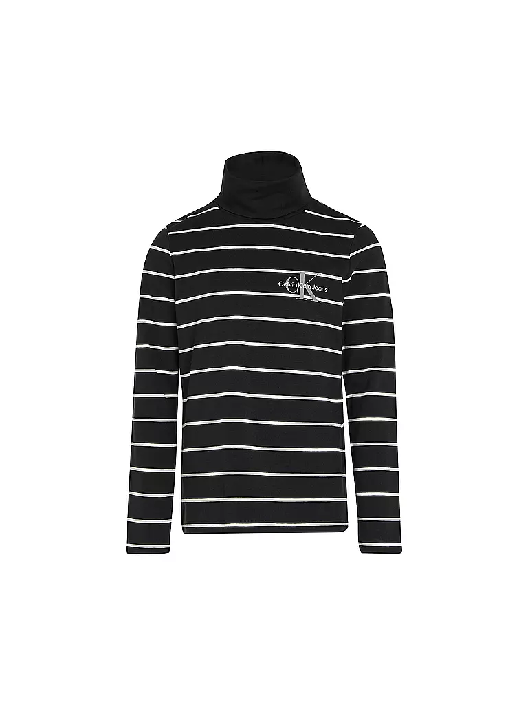 CALVIN KLEIN JEANS Mädchen Langarmshirt  schwarz