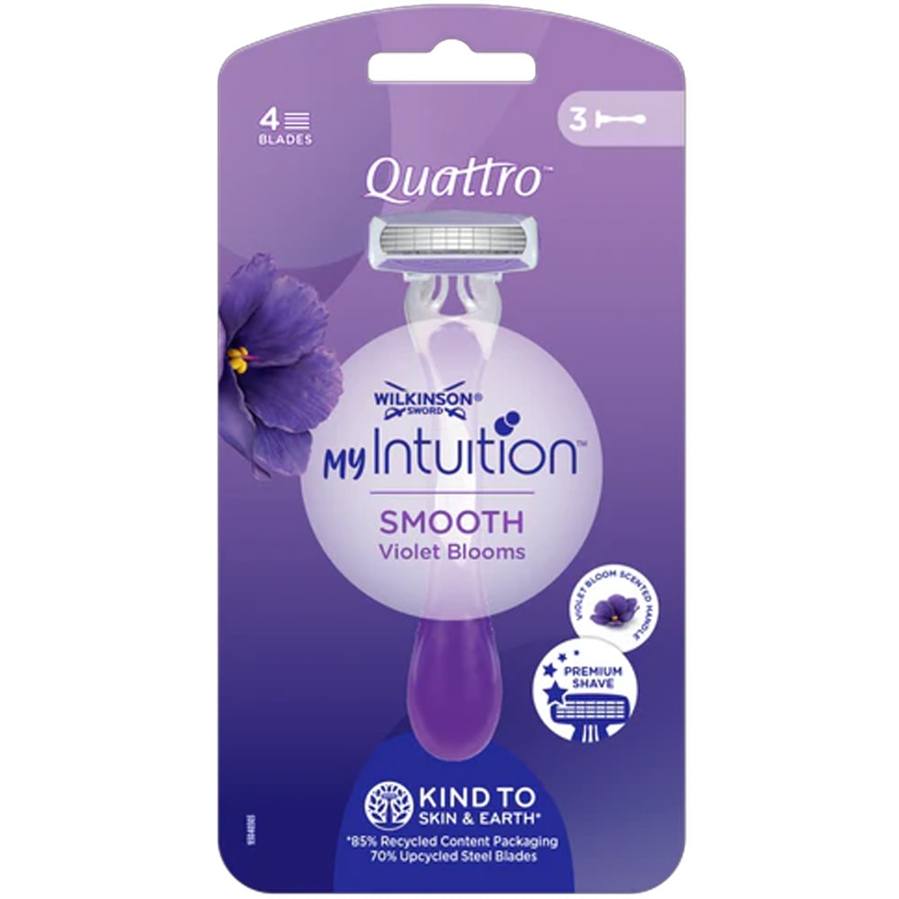 Rasoir - Intuition Smooth Violet Blooms x3
