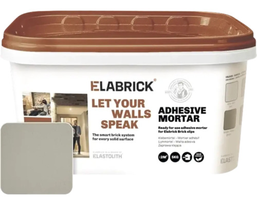 Elabrick lichtgrijze lijmmortel 5 kg