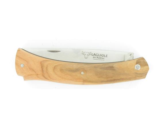 Mistral Plein Manche Olivier Couteau de poche par Laguiole en Aubrac