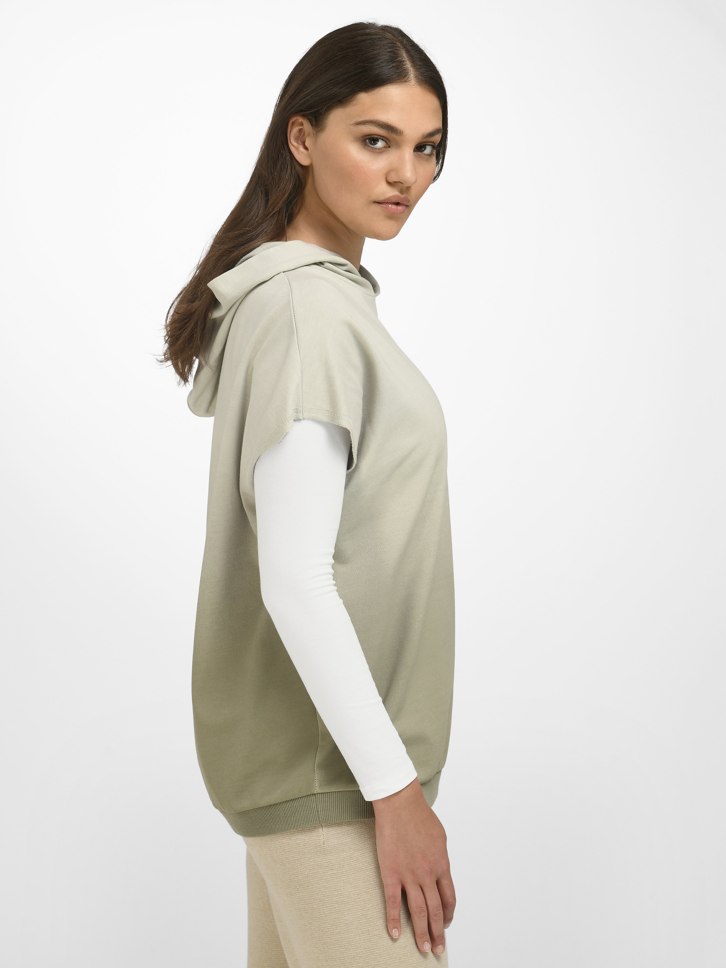Hoodie-Sweatshirt mit überschnittener Schulter