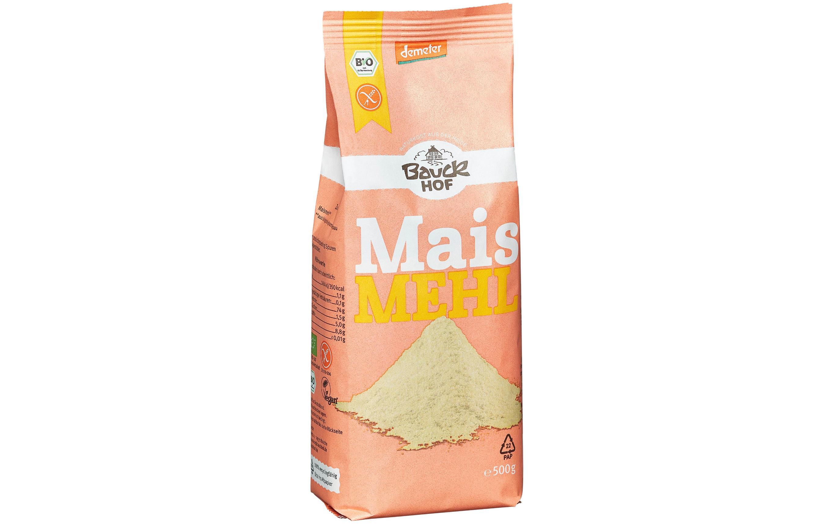 Maismehl glutenfrei 500 gVielseitig einsetzbares Mehl aus Bio-Mais in hochwertiger Demeter-Qualität