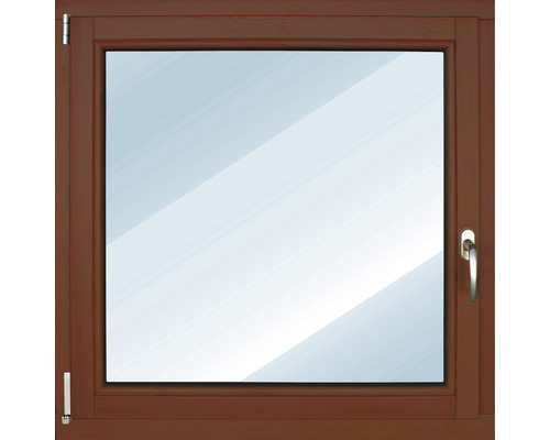 ARON Basic houten raam, grenen, gelakt, S30 kastanje, 1000x750 mm, DIN links