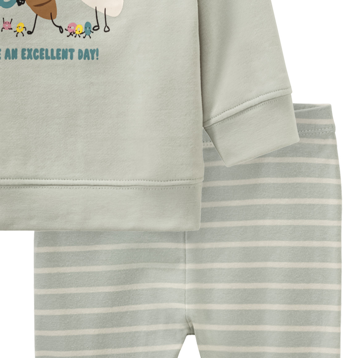 Topomini Newborn Sweatshirt  und Leggings im Set mintgrün