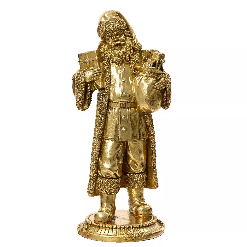 Statue Père Noël (H18 cm) Luigi en or
