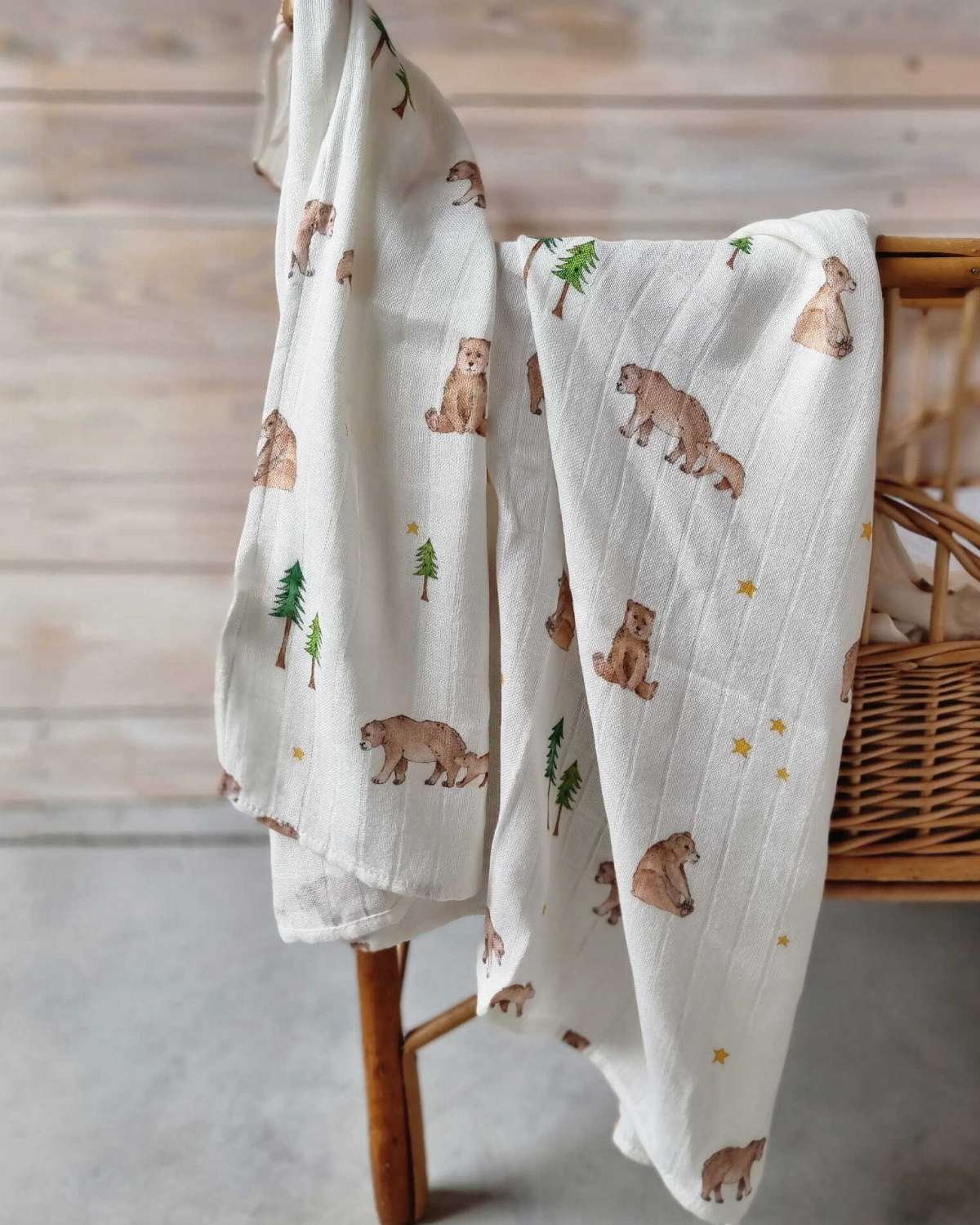 Swaddle / Svøpeteppe – 100% Bambus – 120x120cm