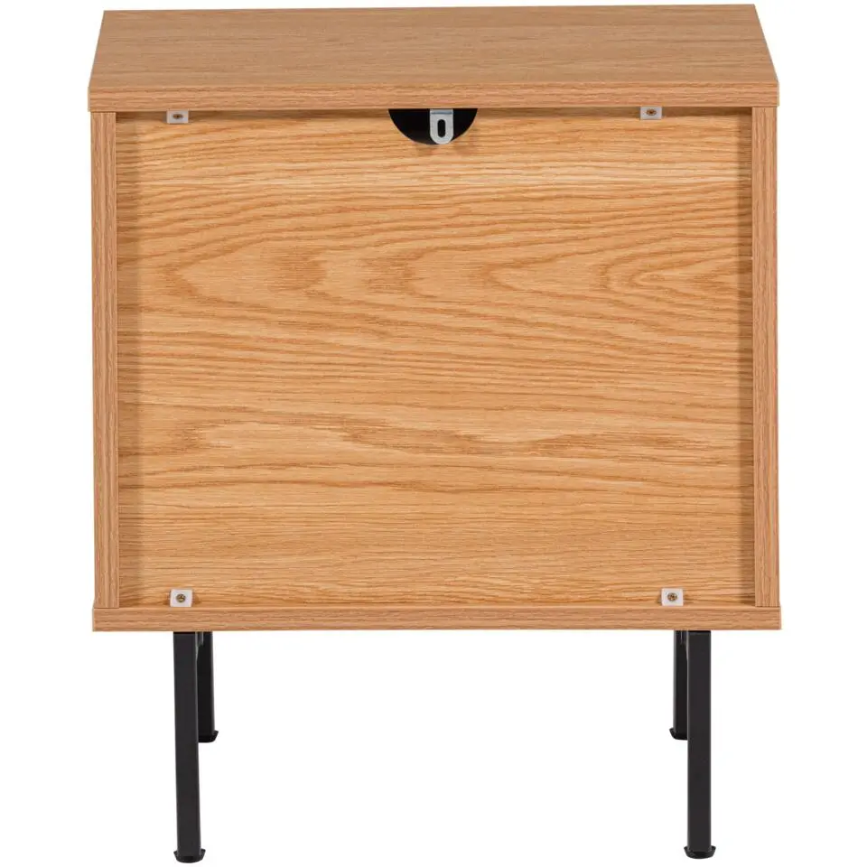 TOURS ladekast/nachtkastje 2 lades melamine/MDF naturel