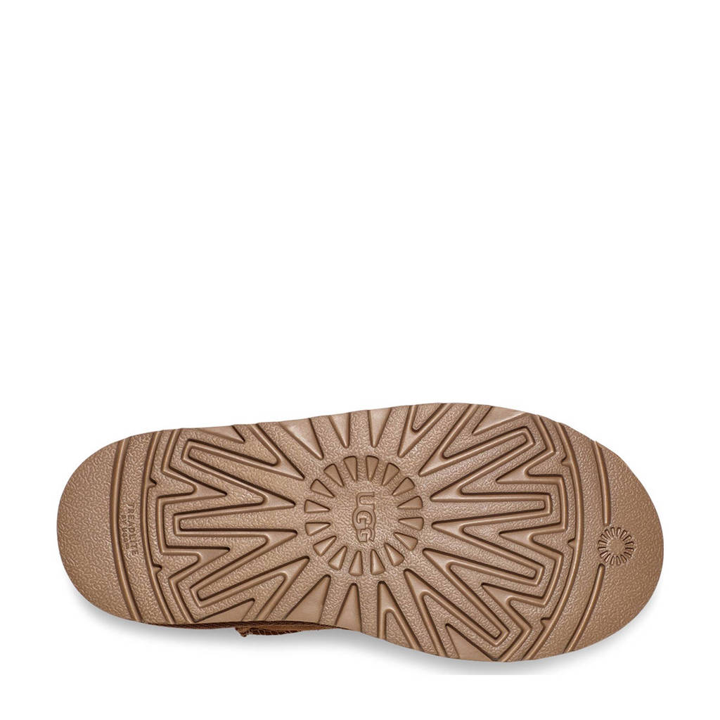 UGG suède platform enkelboots camel