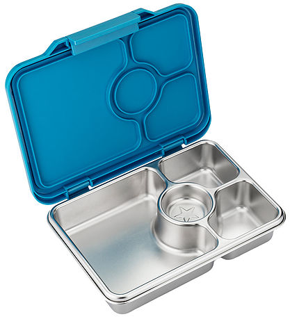 Yumbox Brotdose m. 4 Rum - Bento Steel - Normandie Blue