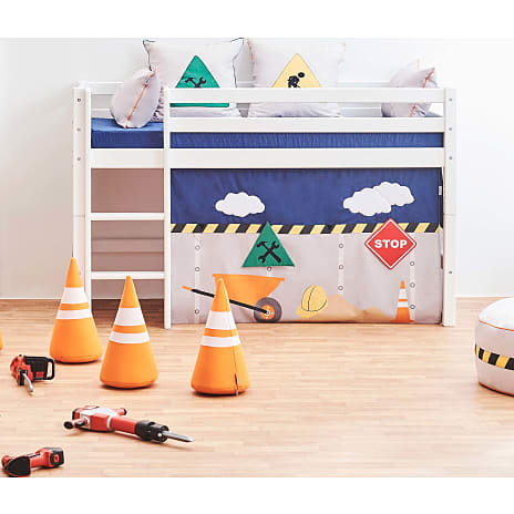 Hoppekids Construction forhæng til halvhøj- og køjeseng 70x160 cm