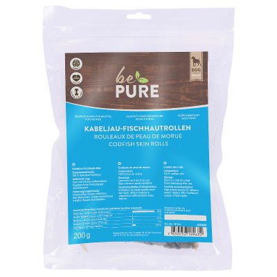BePure Fischhautsticks Kabeljau 12cm/200g