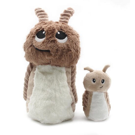 Ptipotos Peluche escargot Speedou et son bébé   Brun        25 cm   de               Les Déglingos