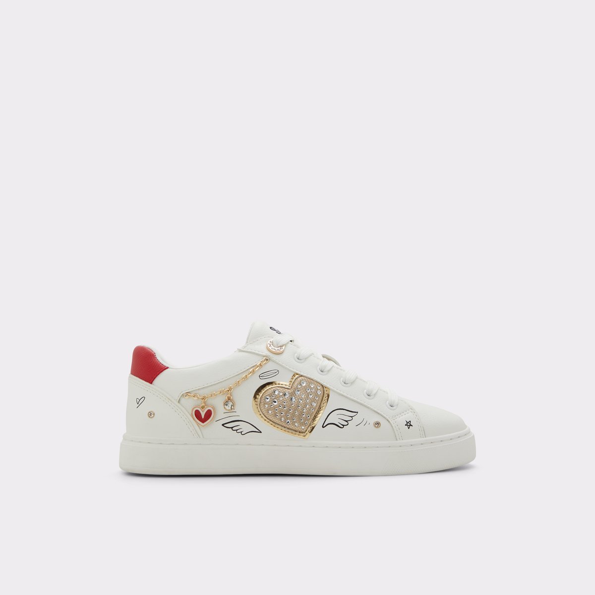 Landscape White-Black Women Low top sneakers