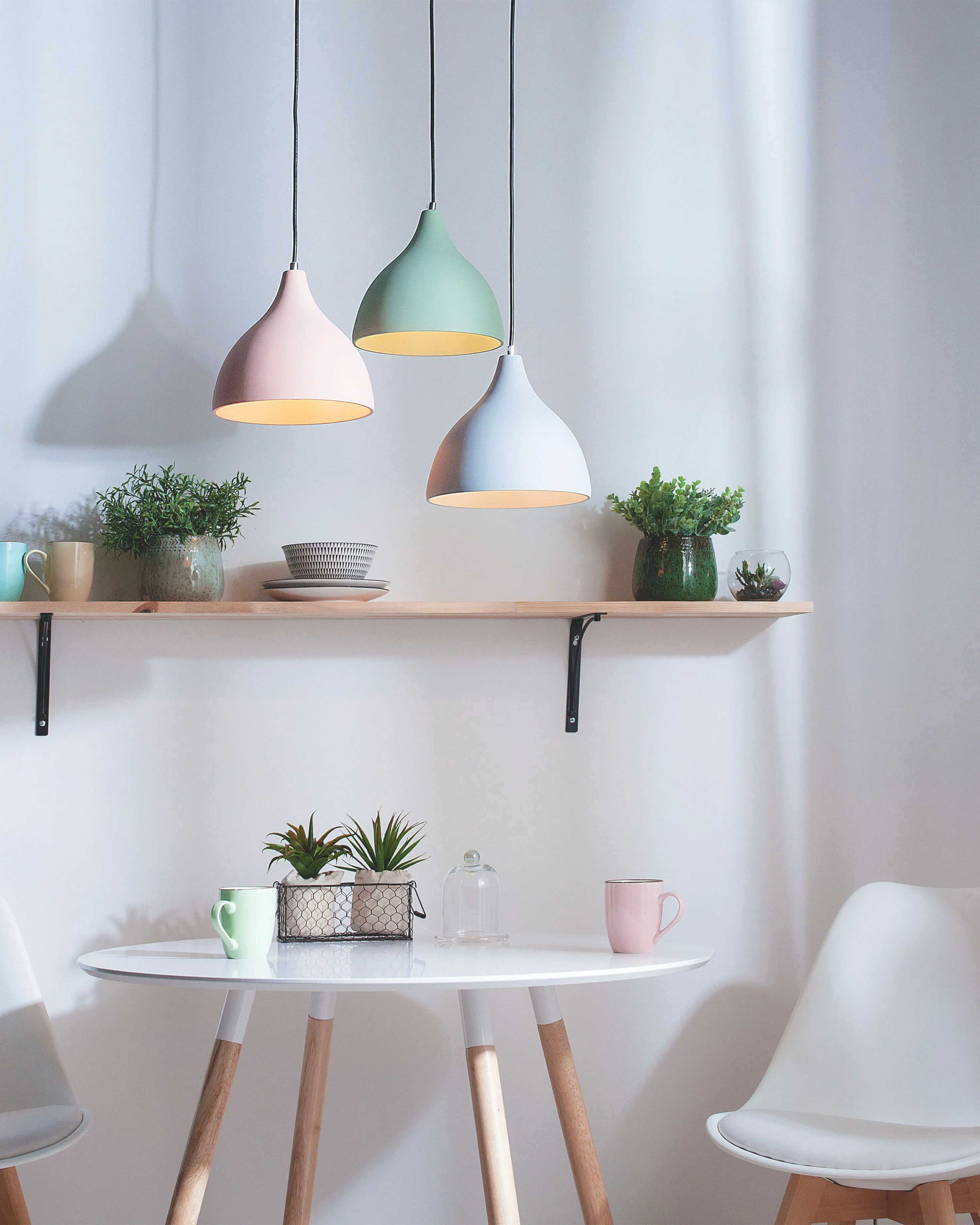 Hanglamp LAMBRO Beton Lichtgroen