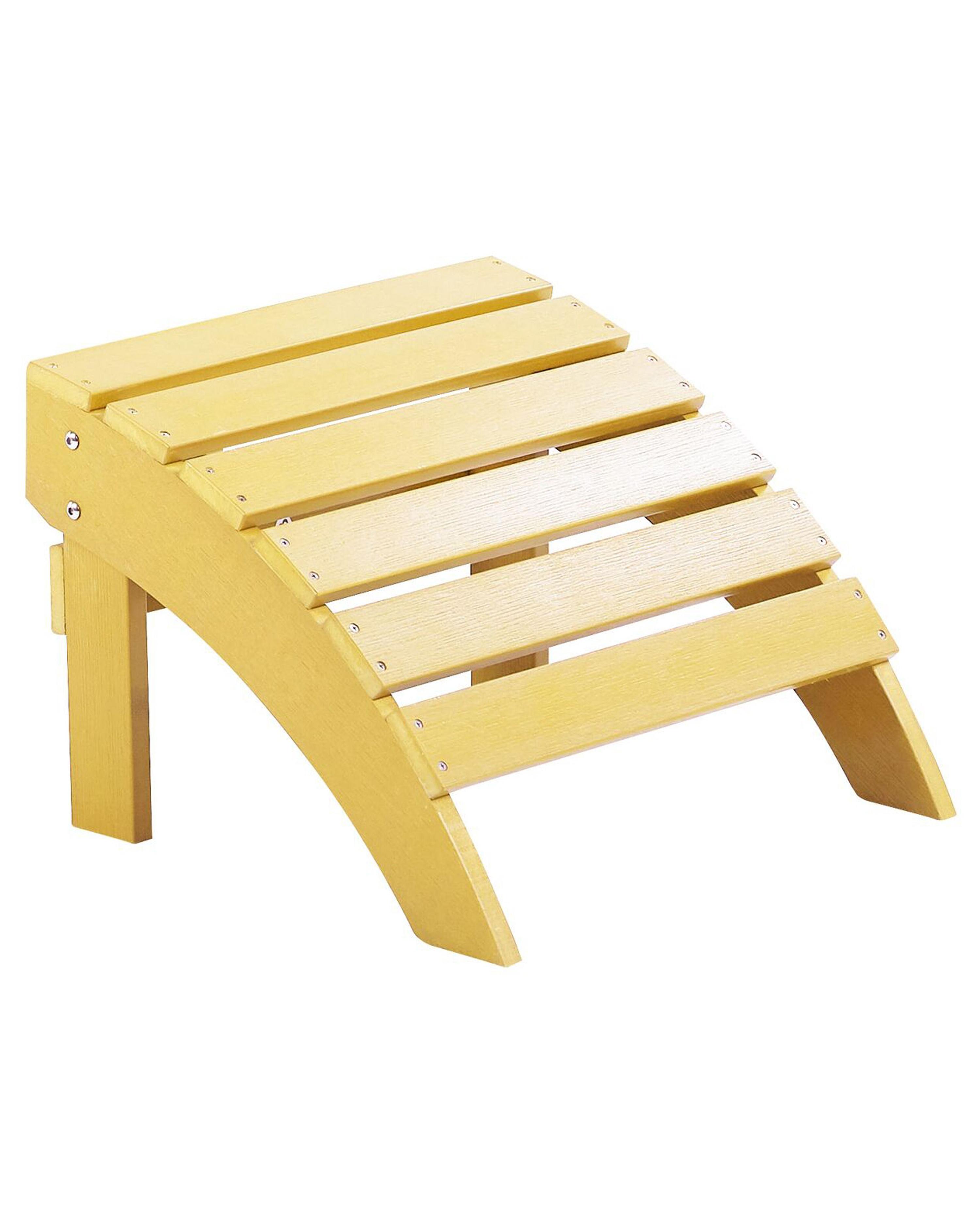 Tuinstoel ADIRONDACK met voetenbank Geel