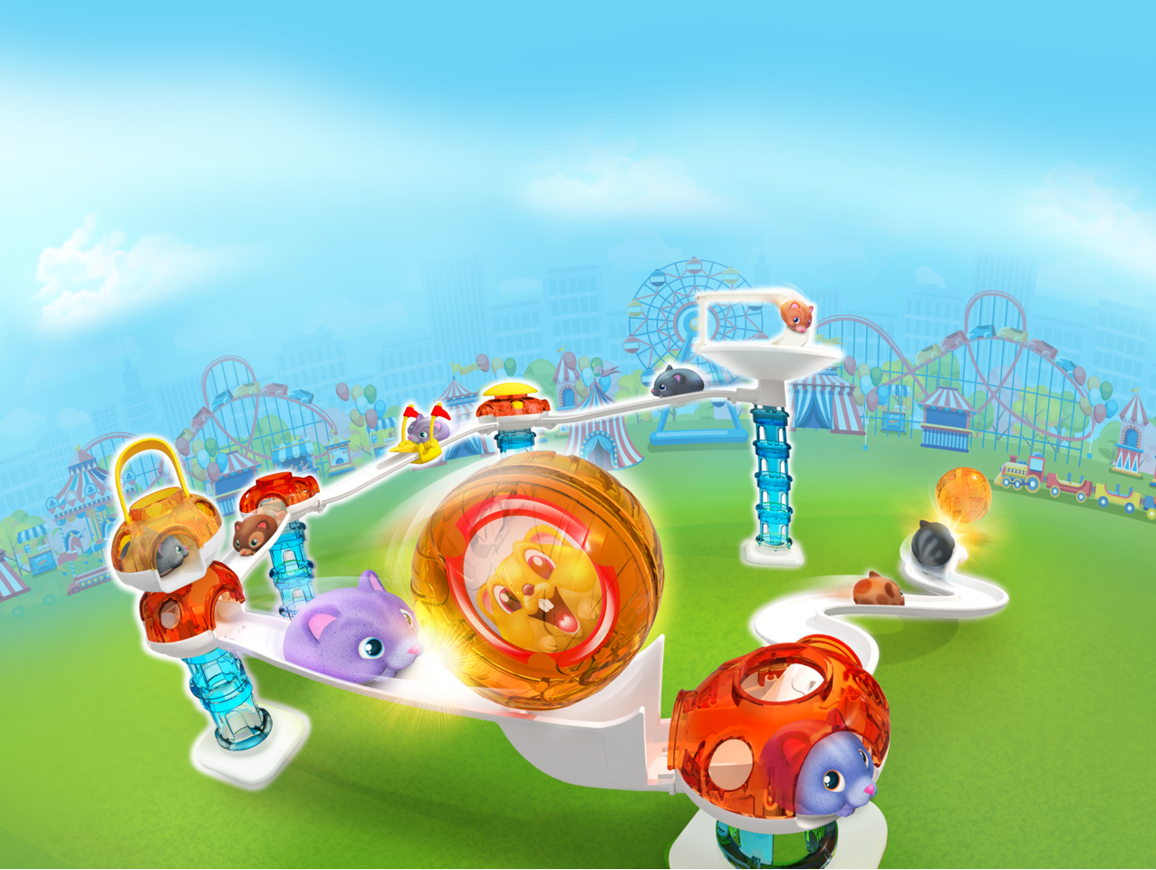 Critter Coasters - Happy Hamsters - Starter Sæt