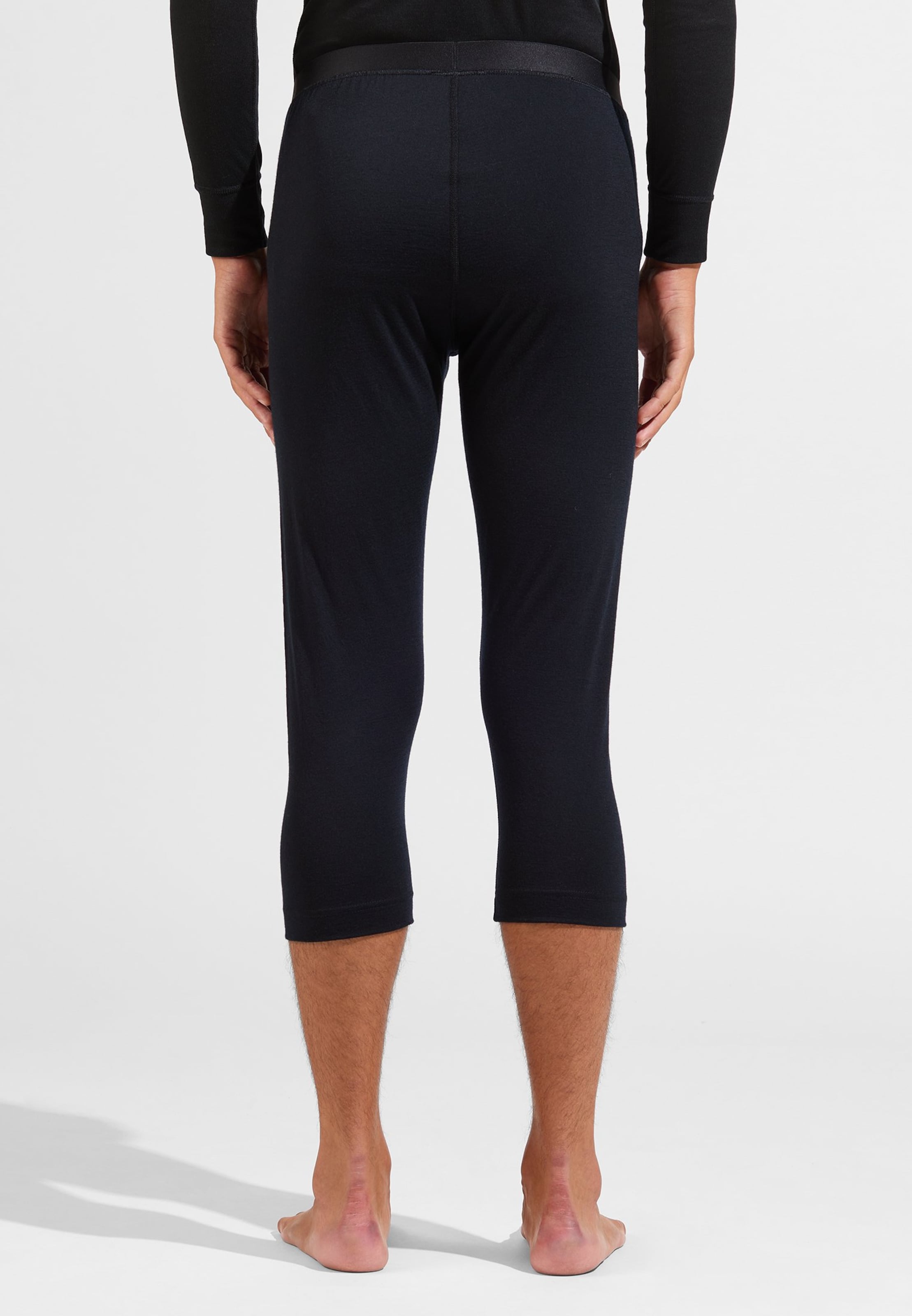 Natural Merino 200 Base Layer 3/4 Tights in black