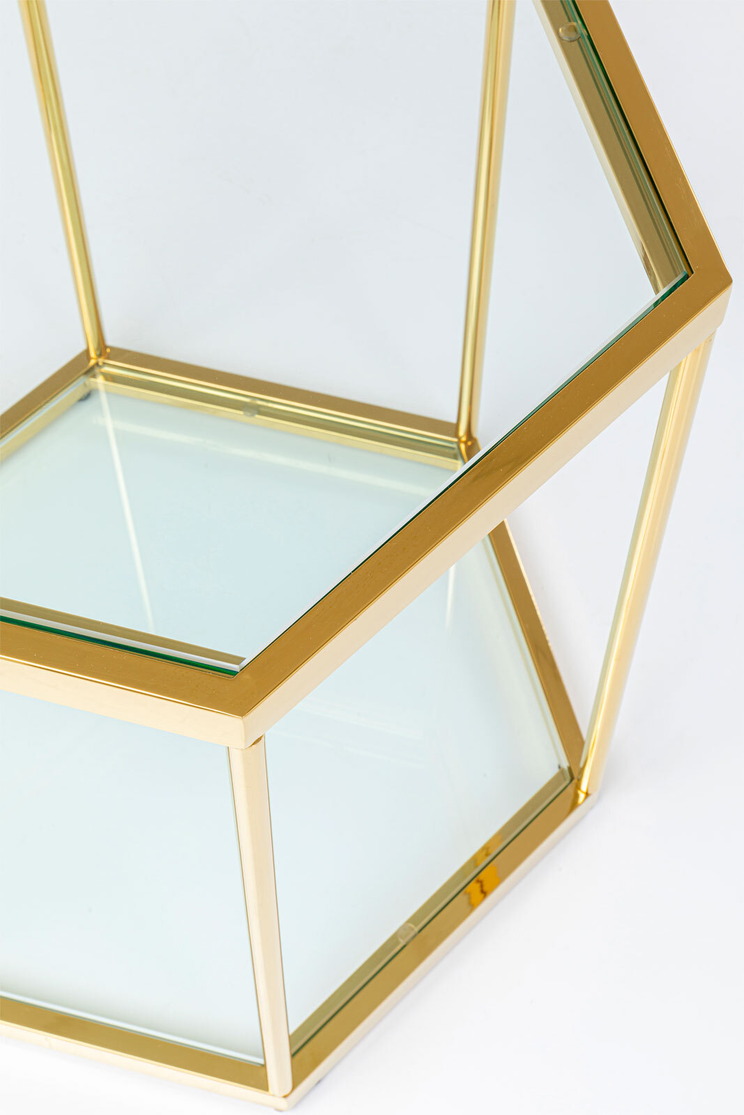 KARE DESIGN Beistelltisch COMB 55 cm goldfarbig