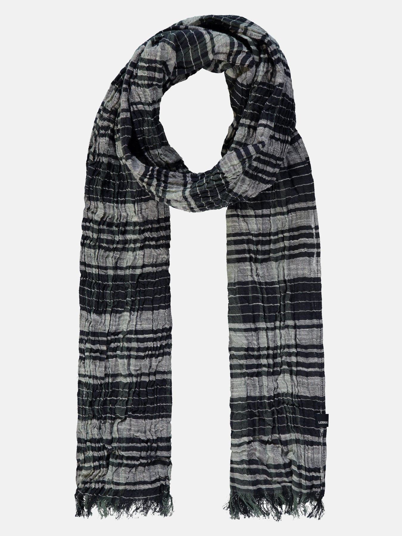 Schal mit Stripe-Check-Muster
