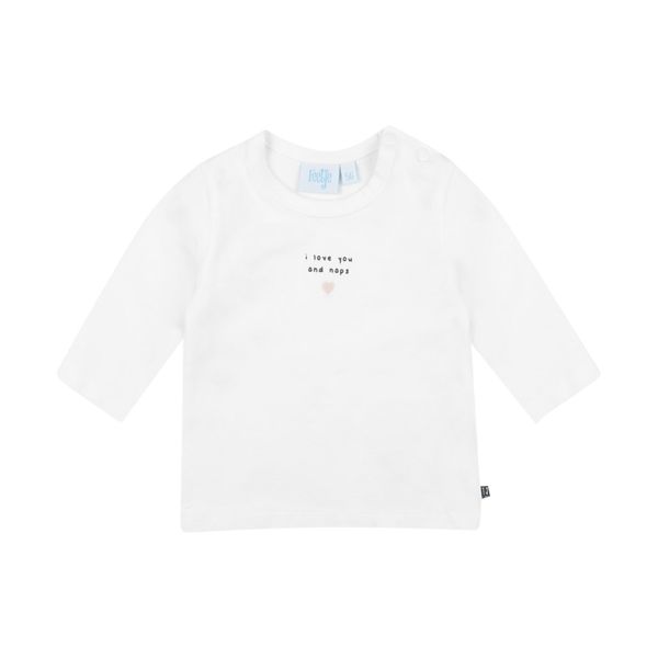 Feetje To The Moon Dots T-Shirt Lange Mouwen Wit Mt. 74