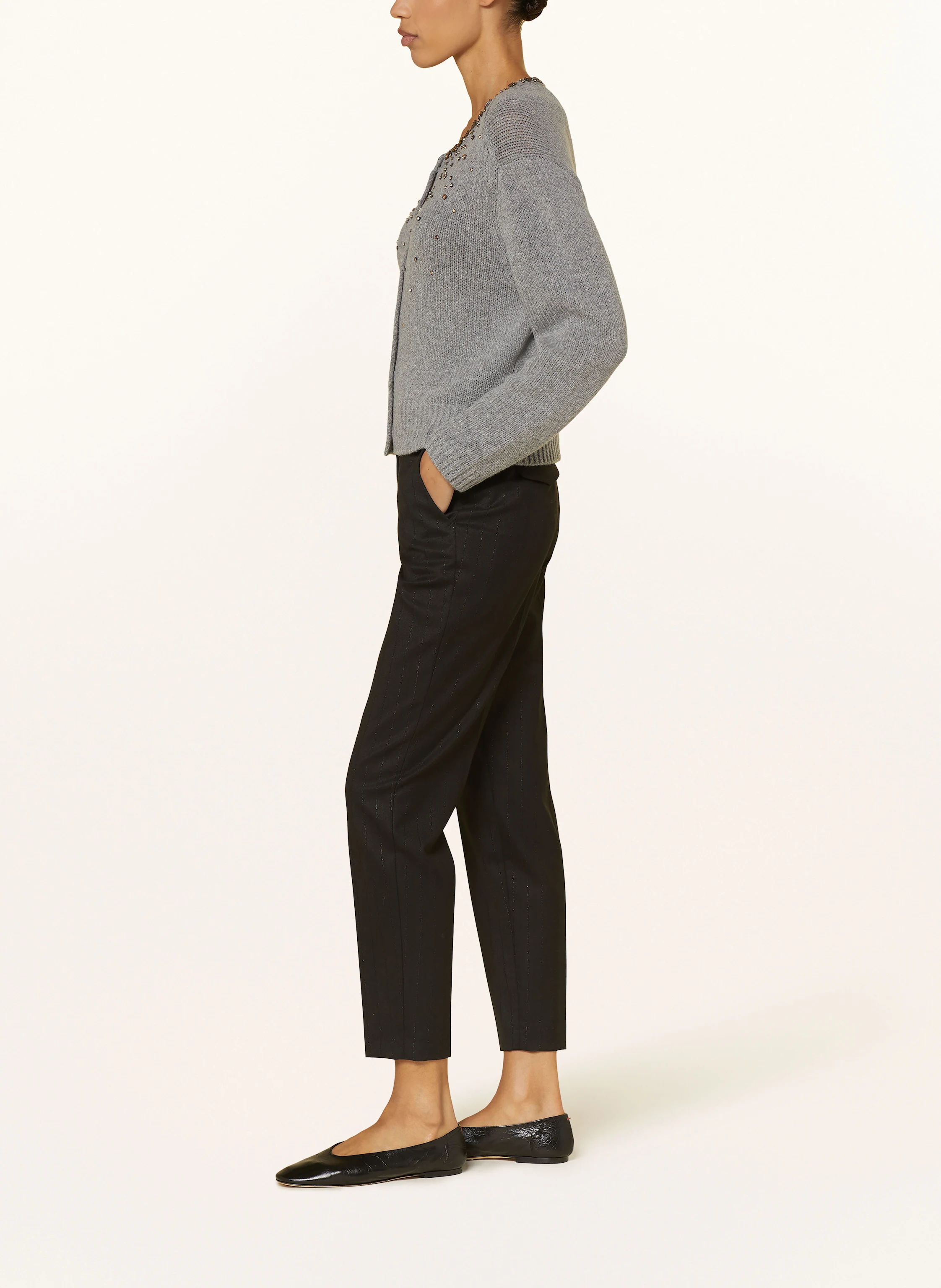 LUISA CERANO Hose mit Glitzergarn