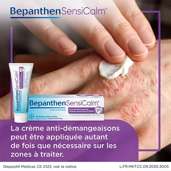 BepanthenSensicalm Crème Anti-Démangeaisons Eczéma 50g