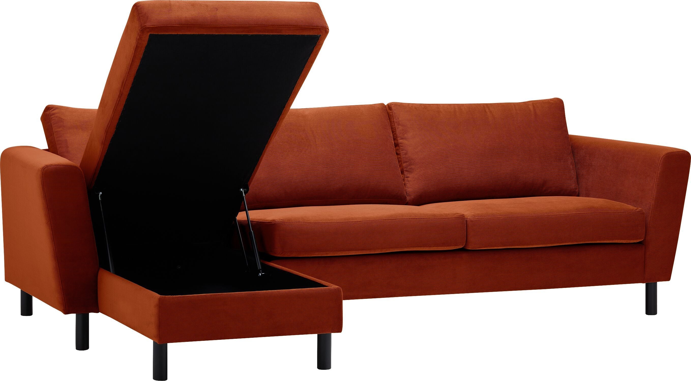 DIENER Ecksofa - Bronze / B: 235.0 cm x T: 156.0 cm x H: 81.0 cm