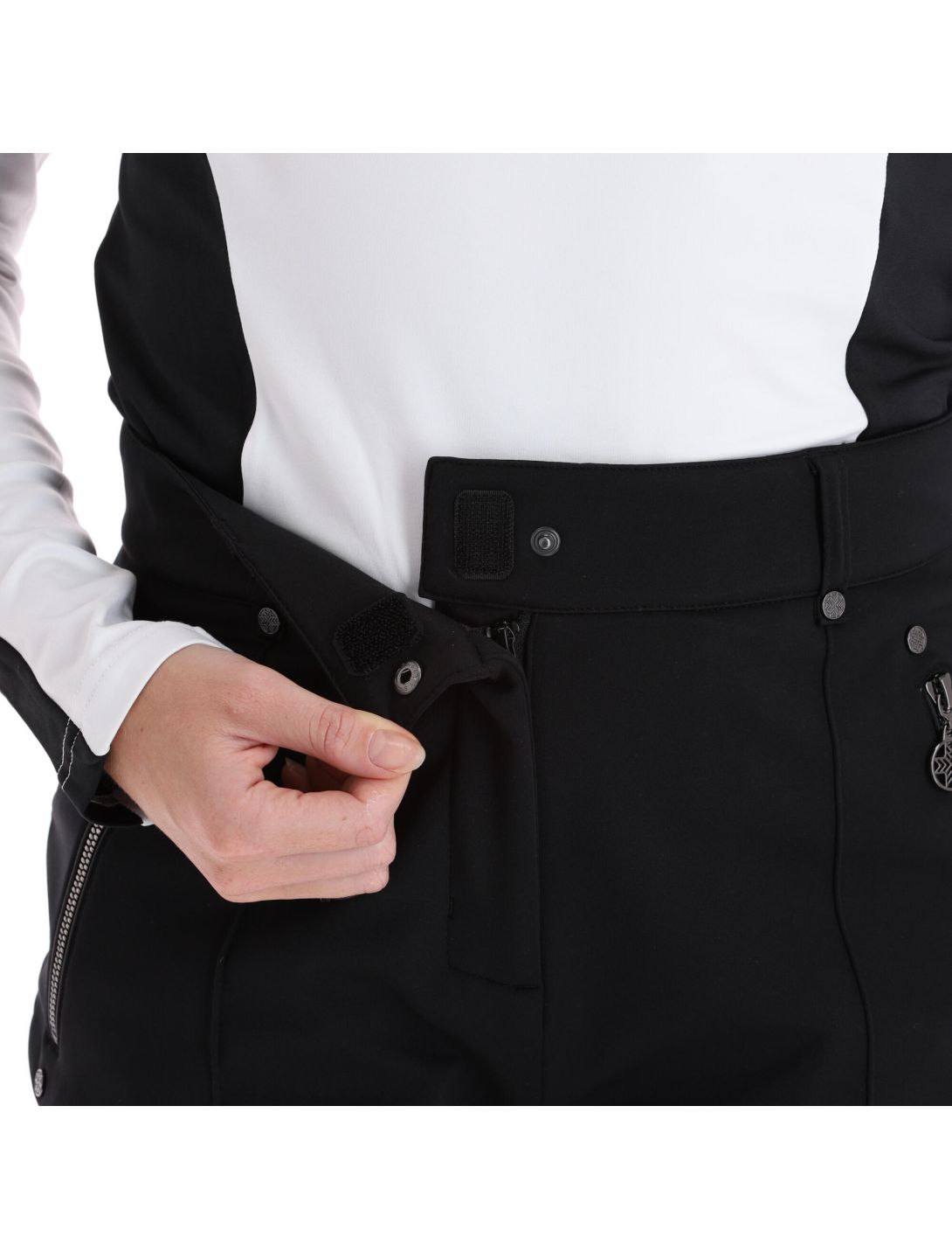 Regimented softshell skibroek dames