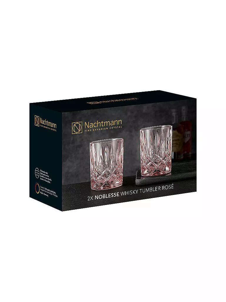 NACHTMANN Whiskeyglas 2er Set Noblesse Rose 295ml rosa